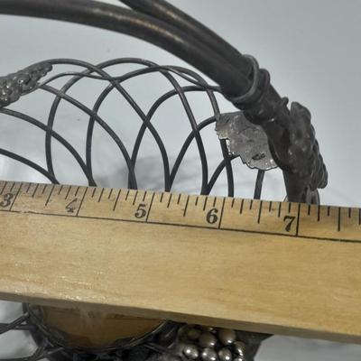 Roger's & Bro 2301 pitcher and a Studio Silversmiths metal basket