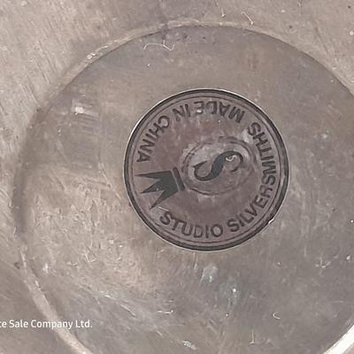 Roger's & Bro 2301 pitcher and a Studio Silversmiths metal basket