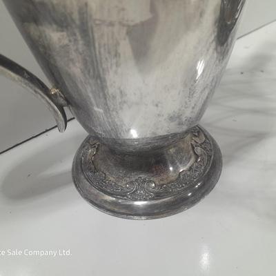 Roger's & Bro 2301 pitcher and a Studio Silversmiths metal basket