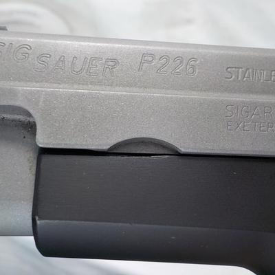 Sig Sauer P226, .40 S&W cal  full size,DA, , est. $350 to $950.