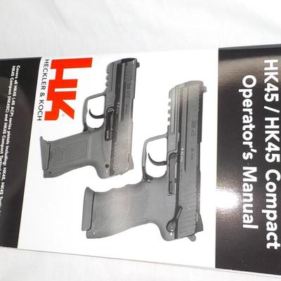Heckler and Koch HK45 high Quality MGF. Pistol w/ case .$400 to $900.