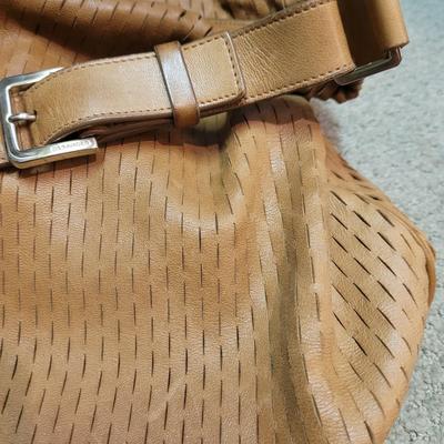 Jil Sander Laser Cut Leather Hobo Handbag (PC1-CE)