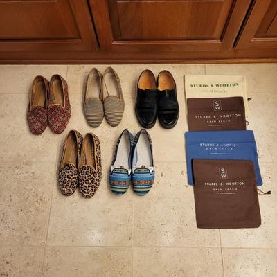 Womenâ€™s Sz 7/7.5 Stubbs & Wootton Loafers and More (PC1-CE)