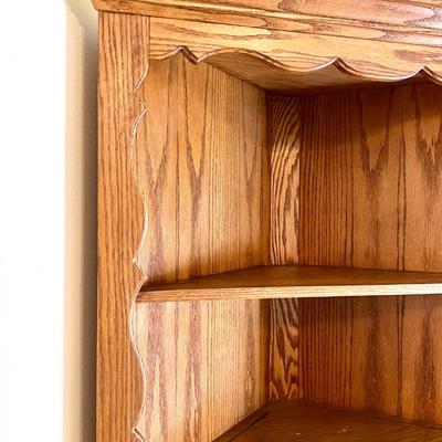 Large Oak Corner Shelf