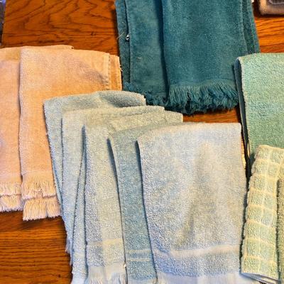 Lot of hand towels & was clothes