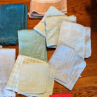 Lot of hand towels & was clothes