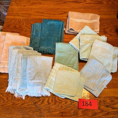 Lot of hand towels & was clothes