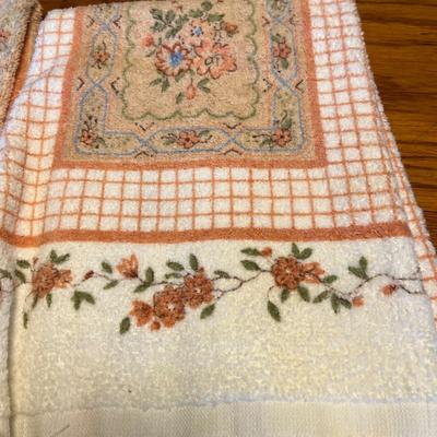Towel set roses