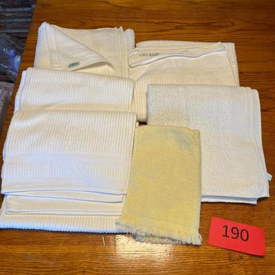 Lot of white towels