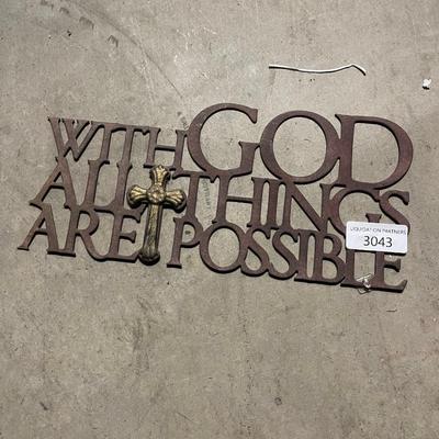 Wall Plaque - With God All Things are Possible
