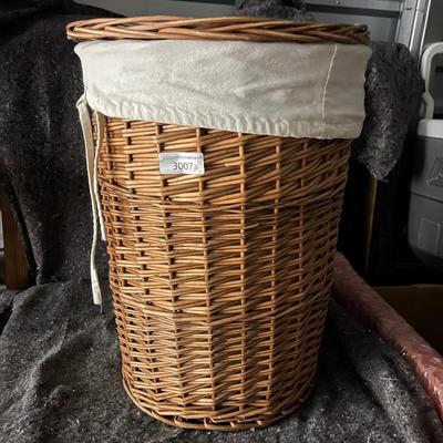 Basket Weaved Laundry Basket