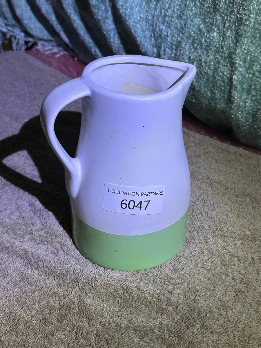 Decorative Pitcher Green/White