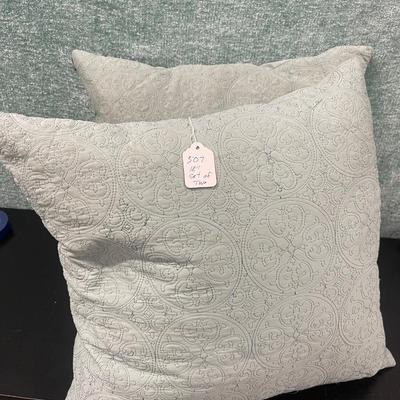 18" Throw Pillows - Set of Two - Pale Green