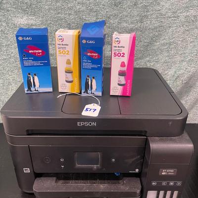 Epson ET-4750 Printer with Ink Cartridges