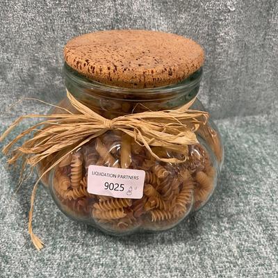 8" Pasta Jar with Cork Lid