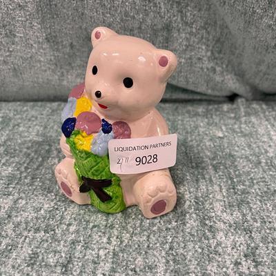 4" Pink Teddy Bear Figurine