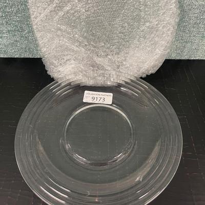 10" Glass Serving Plates - Set of 2