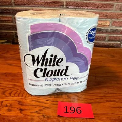 Vintage Baby Blue White Cloud Toiilet Paper