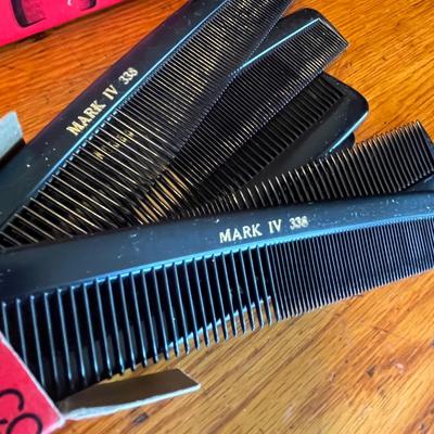 2 Boxes of new combs, vintage