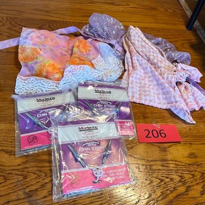 Wig straps and bonnets
