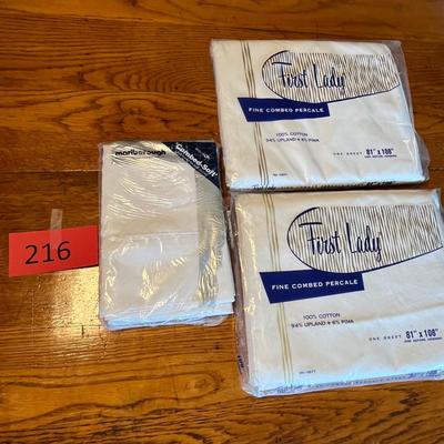 First Lady white sheets NIP