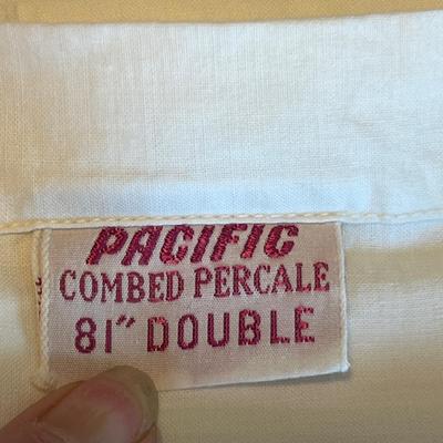 White vintage Double bed sheets