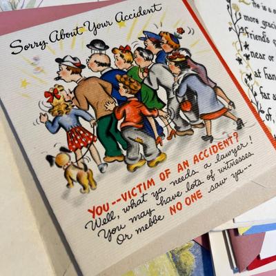 Lot of greeting cards, Thank yous