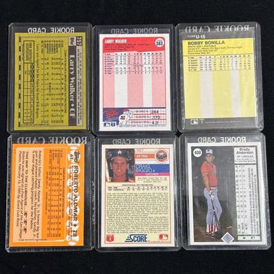 LARRY WALKER, BOBBY BONILLA, BRADY ANDERSON AND OTHERS - BASEBALL CARDS