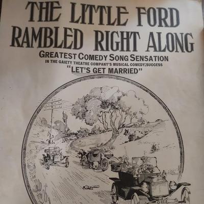 FORD MODEL A BOOKS AND SHEET MUSIC