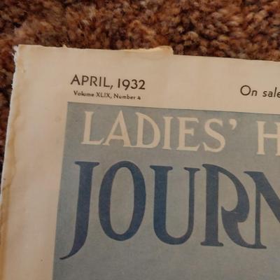 1928 LIBERTY CALENDAR AND 1932 LADIES HOME JOURNAL MAGAZINES