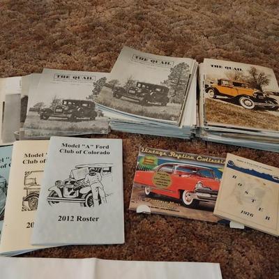 VARIETY OF MODEL A FORD NEWSLETTERS, PHOTOS AND MORE