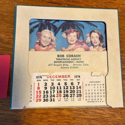 Vintage Peekaboo calendar