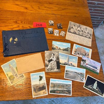 Vintage post cards & photo album