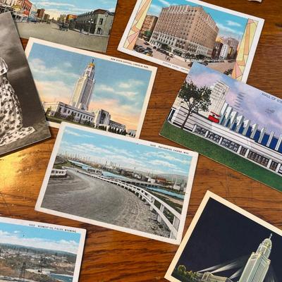 Vintage post cards & photo album