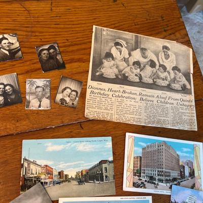 Vintage post cards & photo album