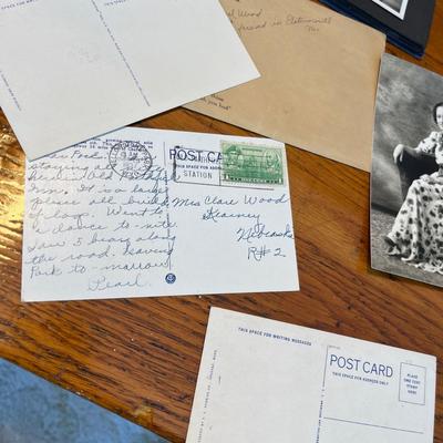 Vintage post cards & photo album