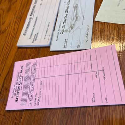 Vintage checks & Deposit slips
