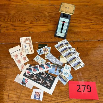 Stamps and mail scale