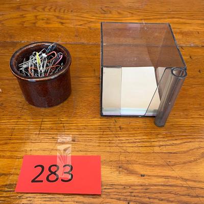 Notepad & paperclips