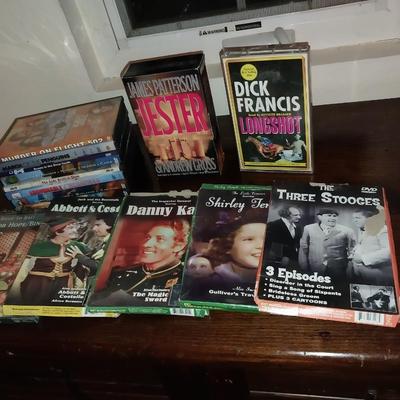 MOVIES ON DVD AND 2 AUDIO CASSETTE BOOKS