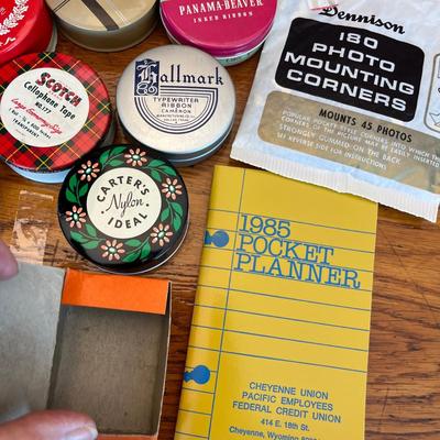 Lot of Vintage typewriter ribbon tins