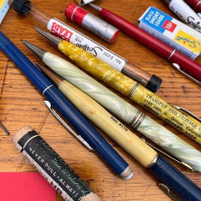 Lot of leads & pencils