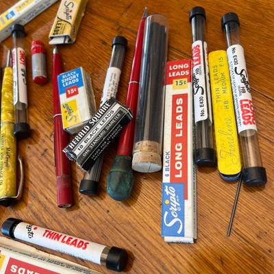 Lot of leads & pencils