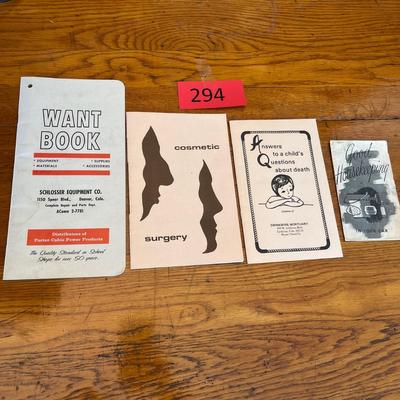 Vintage brochures