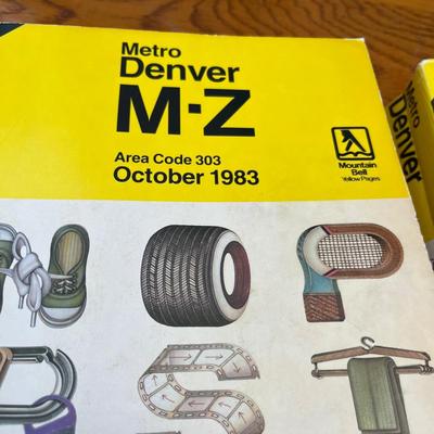 1983 Denver Phone Books