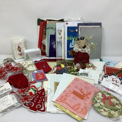 Lot 477 Lot of Christmas Cards & Gift Tags