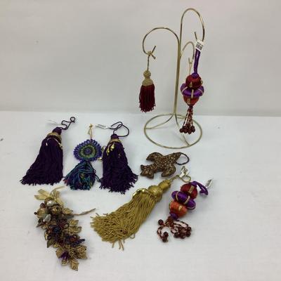Lot 479 Pier 1 Tassel/Sequin Ornaments - NEW -
