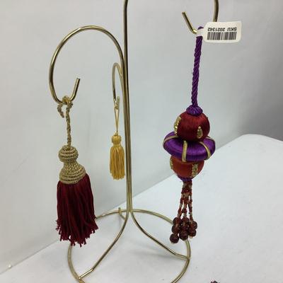 Lot 479 Pier 1 Tassel/Sequin Ornaments - NEW -