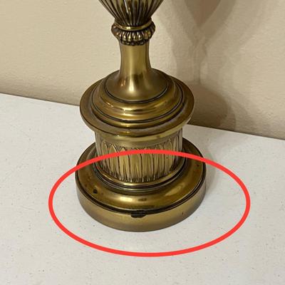 STIFFEL ~ Single (1) ~ Solid Brass 3-Way Table Lamp ~ *Read Details