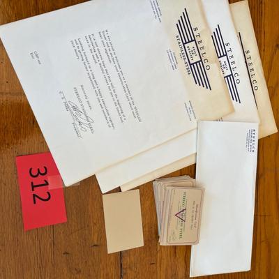 Vintage Steelco Stationary/ Business cards